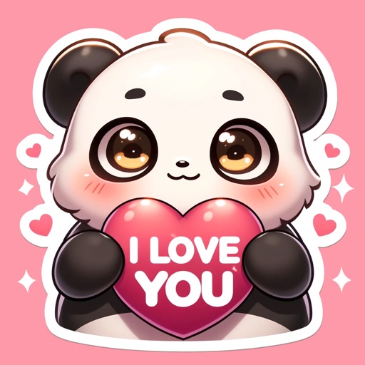 Bambo, Cute Panda Stickers