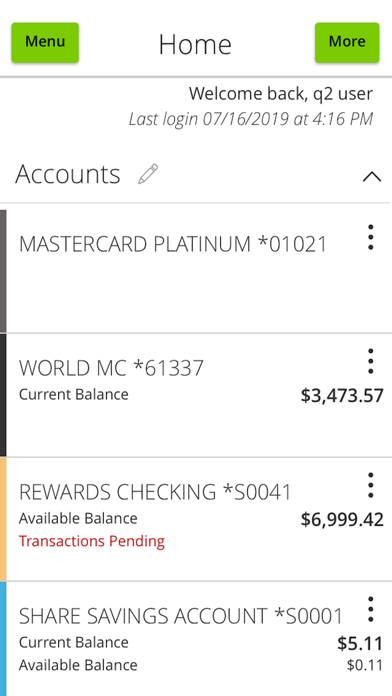 GreenState CU Mobile Screenshot 2 of 4