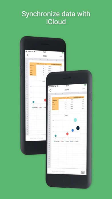 The Spreadsheet App. - Sheets Screenshot