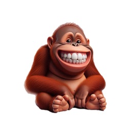 Happy Orangutan Stickers
