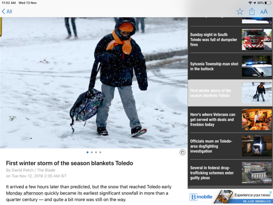THE BLADE News App iPad screenshot 4 - News app