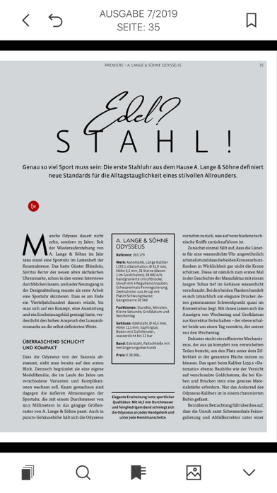 ARMBANDUHREN Magazin Screenshot