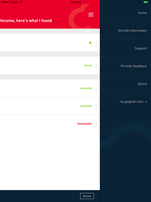 Gogo DASH (Biz Av) iPad screenshot 4 - Travel app