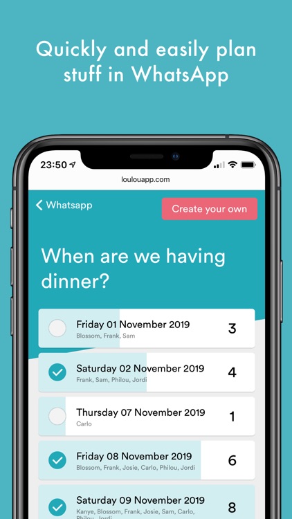 LouLou - Easy date planner screenshot-0