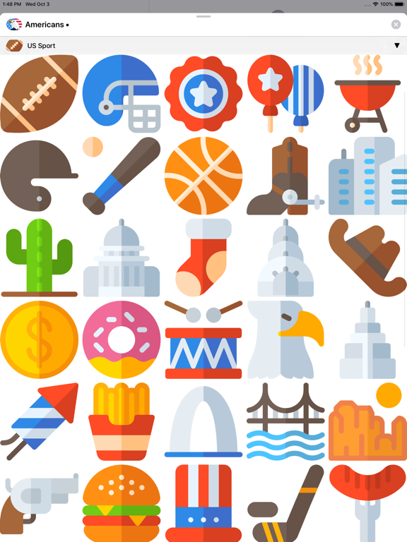 USA Stickers • Patriotic Pack iPad screenshot 3 - Stickers app