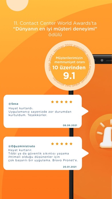 Screenshot #2 pour Pronet Mobil Panik Butonu