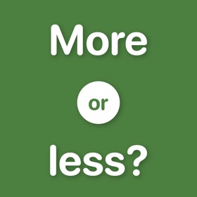 螢幕擷取畫面 (2) More or less?