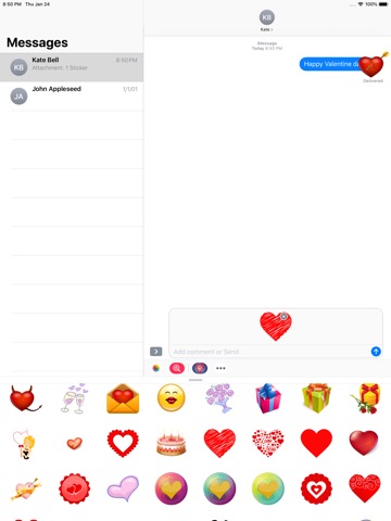 Heart Love Stickerのおすすめ画像2