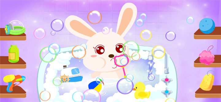 Permainan Mandi Panda screenshot 2