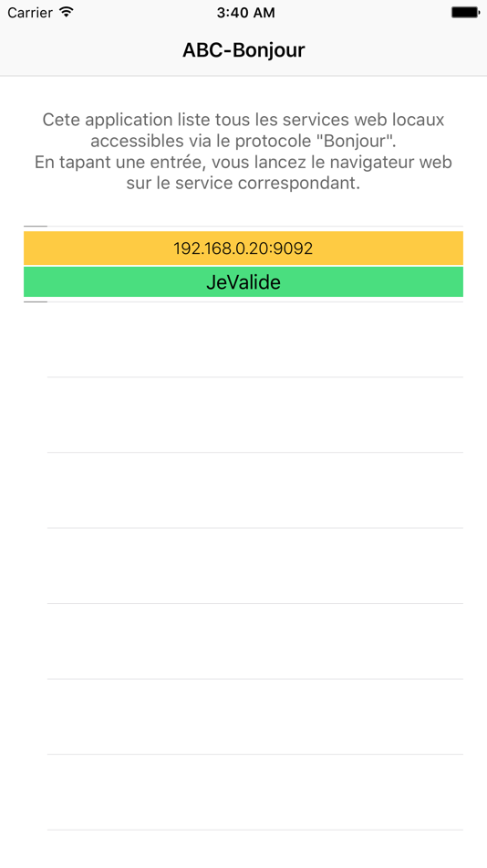 ABC-Bonjour (iOS) 由: CROMBEZ Emmanuel ABC-Bonjour (iOS) 由: CROMBEZ Emmanuel