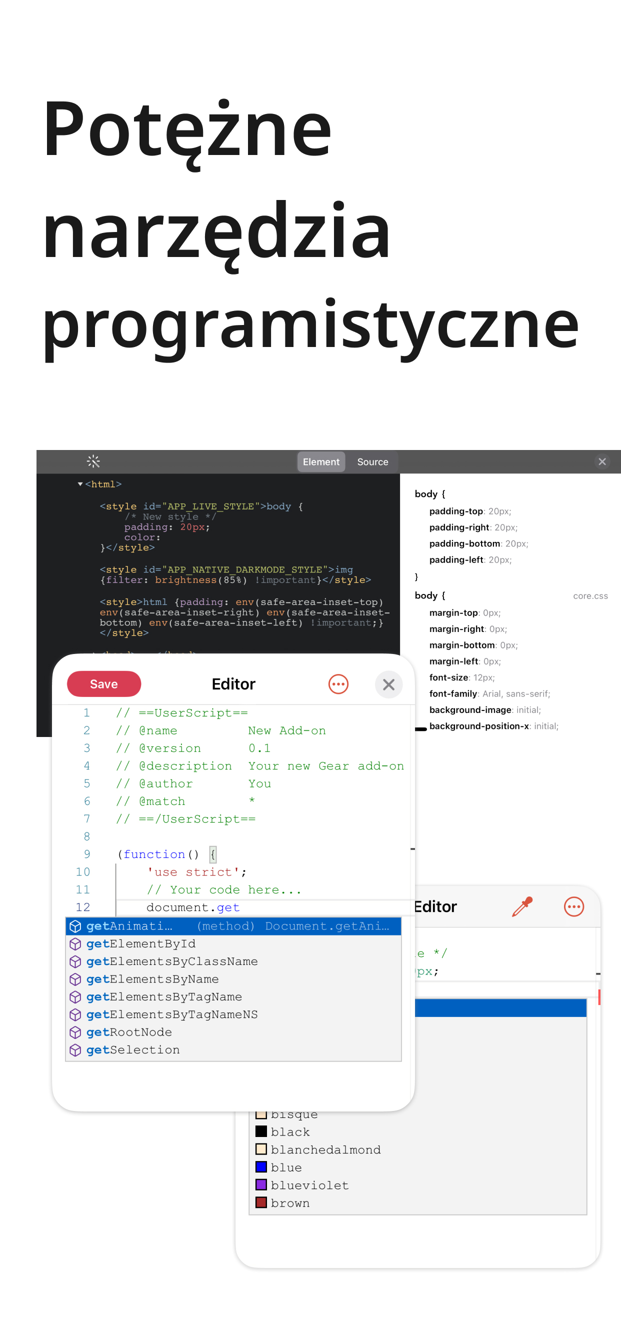 Gear Browser - Rozszerzenia