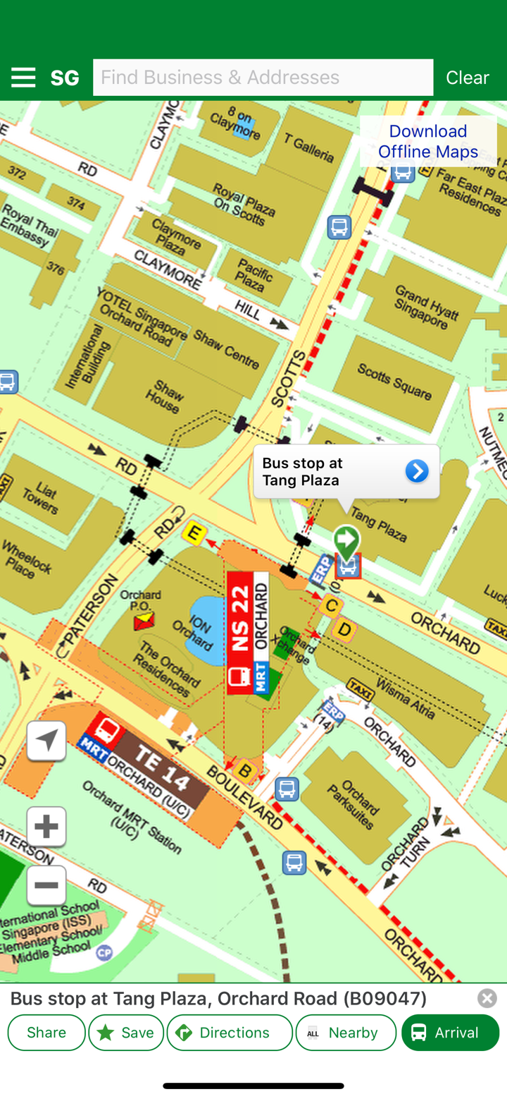 Singapore Maps Info on United States App Store - App Marketing ...