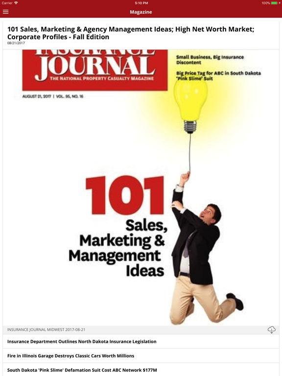 Insurance Journal News iPad screenshot 3 - News app