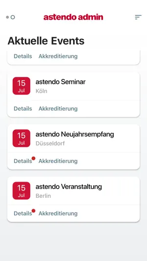 astendo Admin screenshot 1
