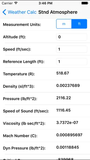 Weather Calc screenshot 1