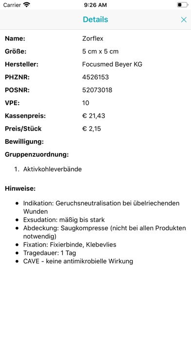 Screenshot #3 pour Ökotool Wundversorgung der ÖGK