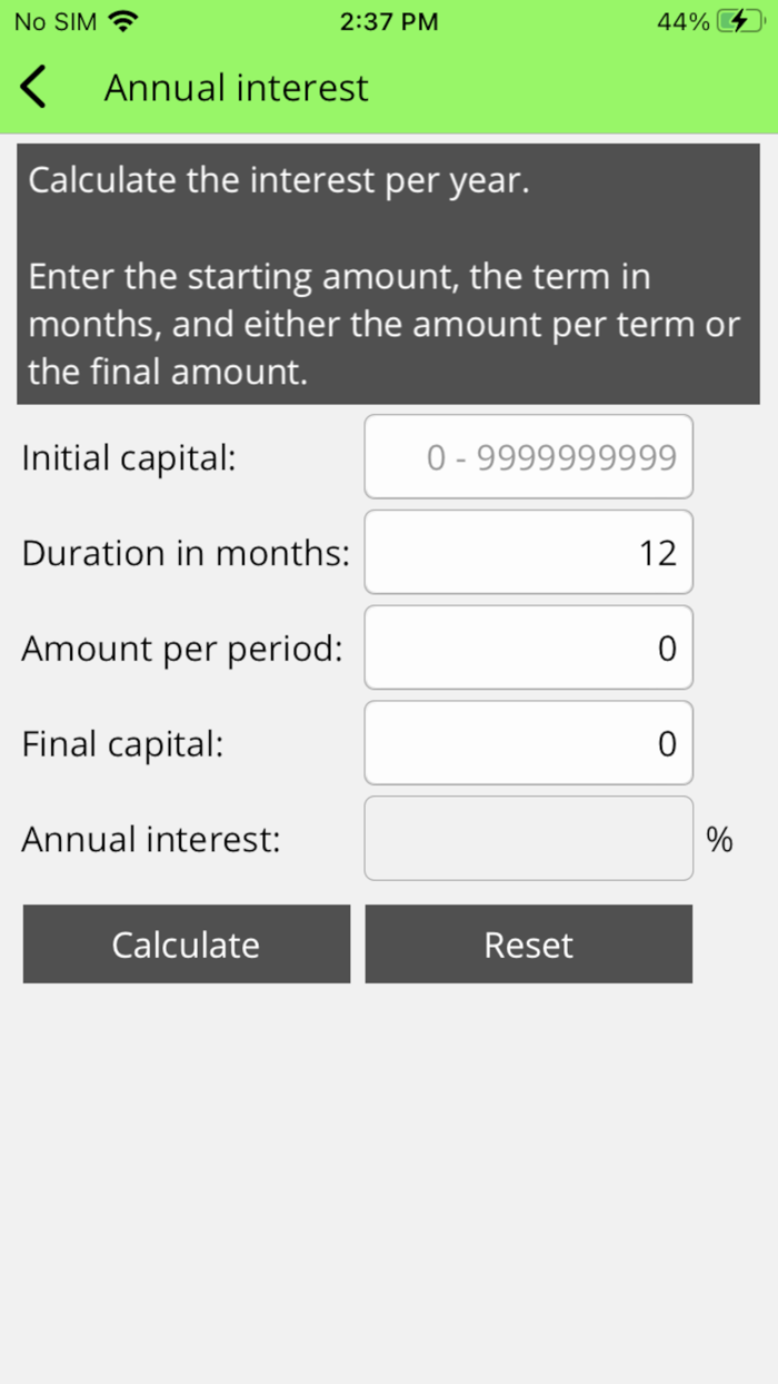 Financial applications