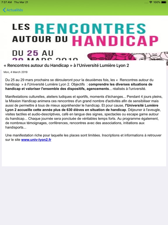 Handicap-Job : Offres d'emploi iPad screenshot