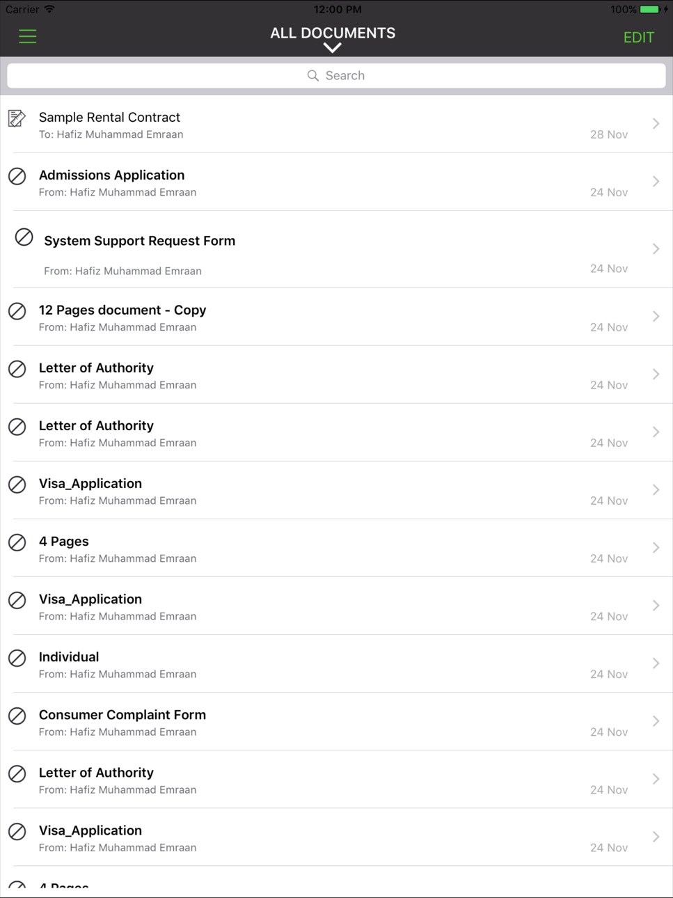 iPad screenshot