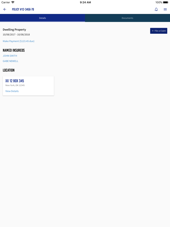 Halifax Ins iPad screenshot 5 - Business app