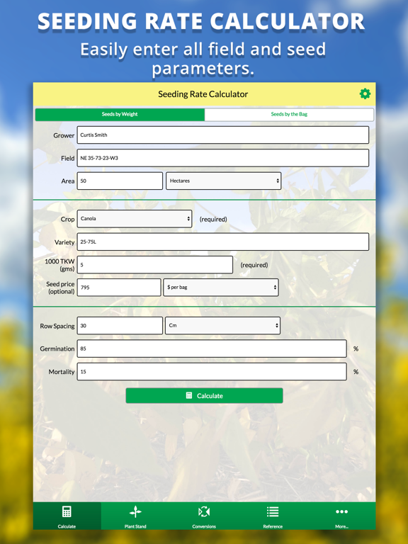 Screenshot #4 pour Agro Seeding Rate Calculator