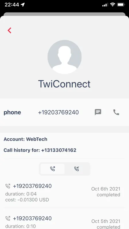 Talkyto: Twilio Llamadas y SMS screenshot 7 of 9