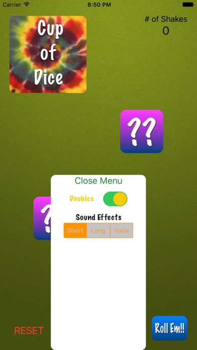 DoublesDice screenshot