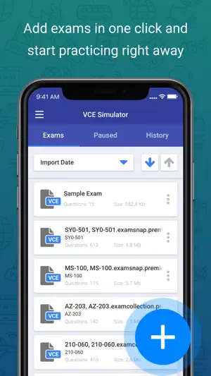 VCE Simulator screenshot 2