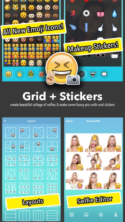 Emoji Selfie Collage Editor screenshot-3