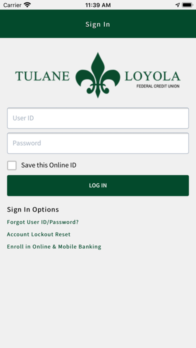 Tulane-Loyola FCU Mobile Screenshot