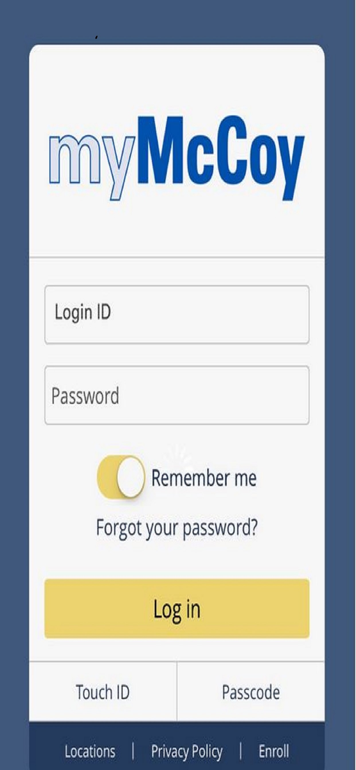 myMcCoy Mobile Banking