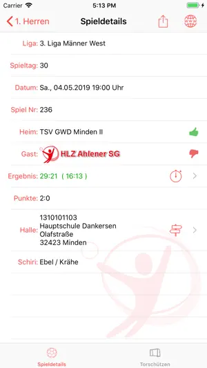 HLZ Ahlener SG screenshot 3