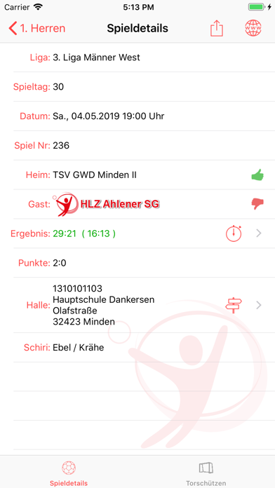 HLZ Ahlener SG app screenshot 3