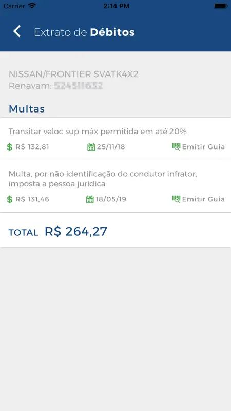 Detran/PR InteliGENTE screenshot 4 of 5