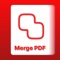 is select the pdf list and the app will merge it for you