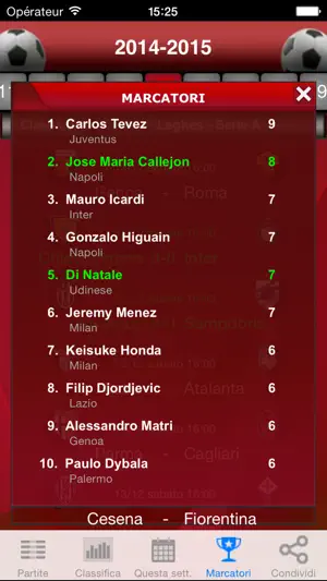 Serie A Calcio screenshot 3