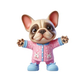 Pyjama Frenchie Stickers