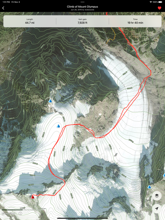 Peakery iPad screenshot 5 - Navigation app