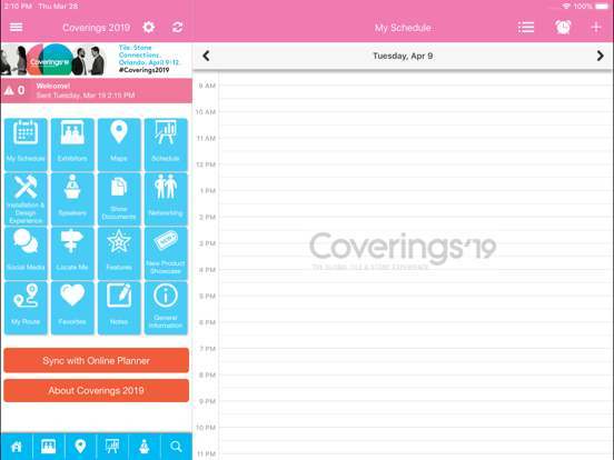 Coverings Show iPad screenshot 2 - Reference app