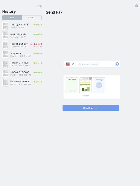 Screenshot #4 pour Fax It: Envoi un Fax