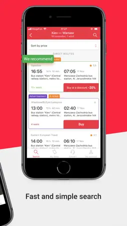 BUSFOR – bus tickets screenshot 2