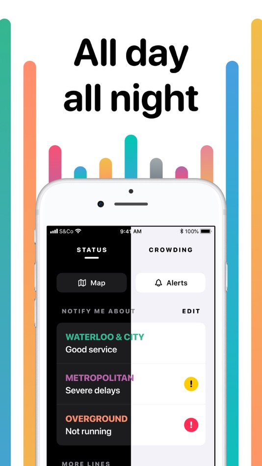 #6. Tube crowding, map & status (iOS) โดย: Daniel Budynski