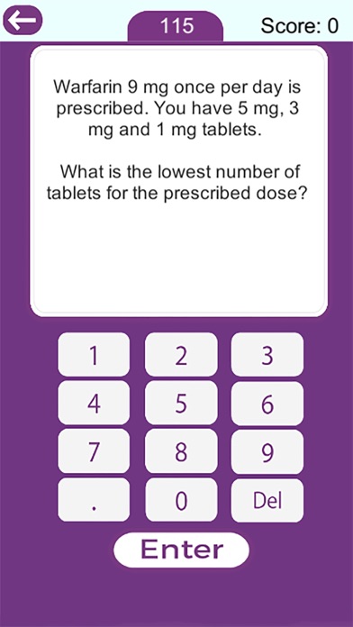 Screenshot #3 pour Drug Calculations Game