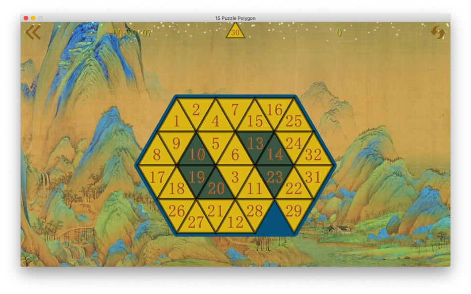 #4. 15 Puzzle Polygon (macOS) 게시자: 振华 许