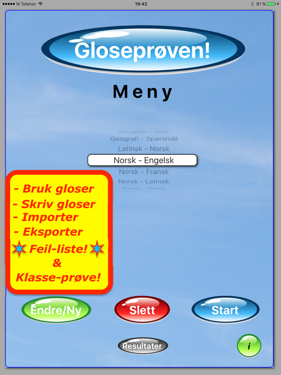 Screenshot #5 pour Gloseprøven!