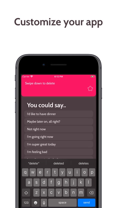 AAC Text to Speech TTS Dinata Screenshot