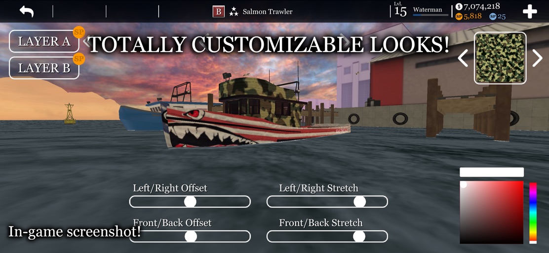uCaptain: Boat Fishing Game 3D screenshot 4