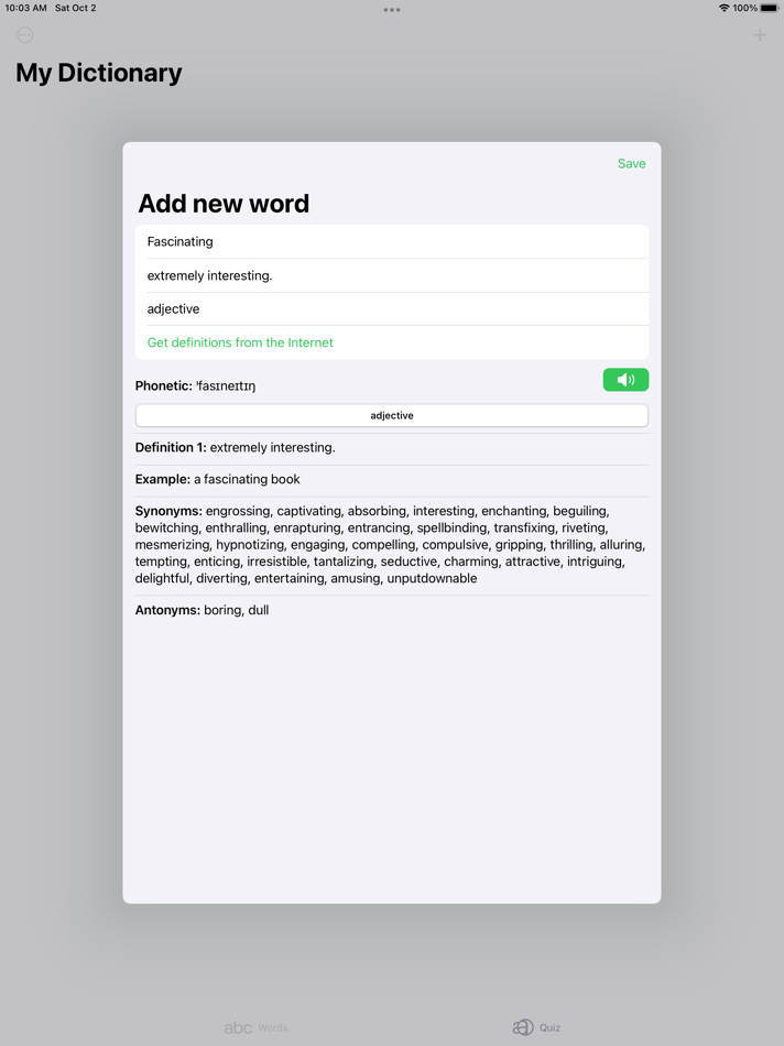 #1. My Dictionary (Multi-language) (macOS) 由: Alexander Ryakhin