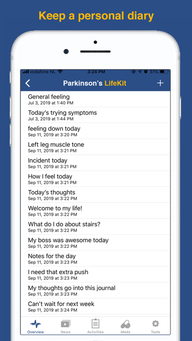 Parkinson's LifeKit screenshot