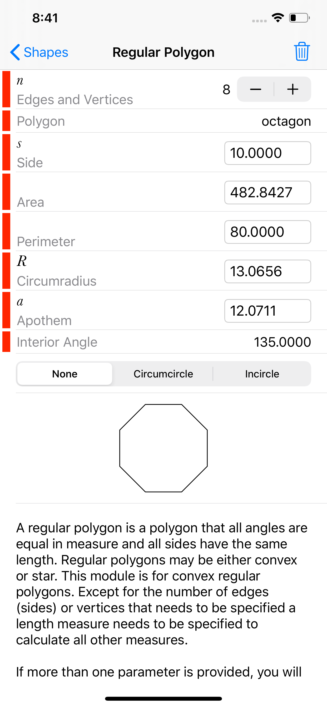 Geometry Calculator++ screenshot 9